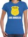 Bellatio Decorations Police embleem Los Angeles t-shirt blauw voor dames - politie agent - verkleedkleding / kostuum XXL