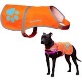 SafetyPUP XD Hondenveiligheidsvest, maten voor honden, 14 lbs tot 130 lbs blaze oranje, groot