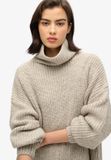 Superdry - Gebreide trui-jurk met grove rib - Dames - Jurken