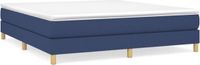 vidaXL Boxspringbedframe, stof, blauw, 160x200 cm
