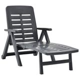 VidaXL Lounge Chair Padded Seat Plastic Anthracite