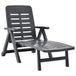 VidaXL Lounge Chair Padded Seat Plastic Anthracite