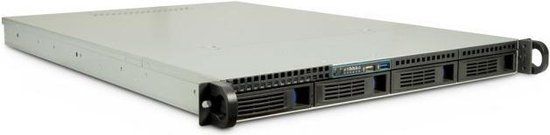 Inter-Tech IPC 1U-1404 - Rack - Zwart, Roestvrijstaal