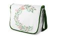 Bonamaison Digitaal bedrukte Messenger schooltas met kaki riem voor studenten, crossbody tas, koerierstas, schoudertas voor kinderen, meisjes, jongens, maat: 29x36 cm