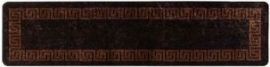 vidaXL Tapijt MARSA Zwart 100 x 450 cm Polyester en PVC