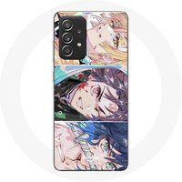 Maniacase Samsung Galaxy A52 Hoesje Tanjiro Inosuke en Zenitsu Demon Slayer Kimetsu no Yaiba Manga