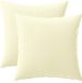 vidaXL - Kussensloop - 2 stuks - HEERLEN - Crèmekleurig - 35 x 35 cm - Polyester