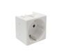Waterdichte serie - modulaire waterdichte serie - 041014 SCHUKO inzetbasis 2P+T MET OBTURER