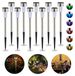 Icecat 10 lampes solaires LED, changeant de couleur, argent, 37 cm
