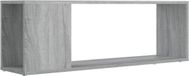 vidaXL Tv-meubel 100x24x32 cm bewerkt hout grijs sonoma eikenkleurig
