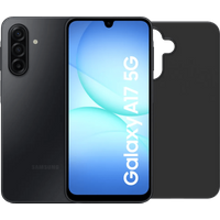 Samsung Galaxy A17 128GB Zwart 5G + BlueBuilt Back Cover Zwart