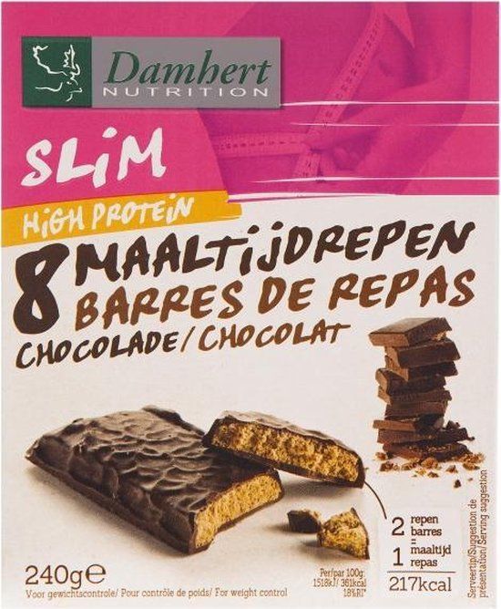Damhert Slim Maaltijdrepen Chocolade - 240g