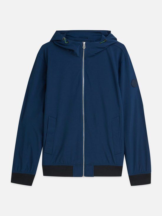 Scotch & Soda Heren Sweatvest M Polyester/Elastaan Donkerblauw
