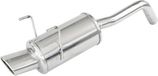 100% InoXcar 100% RVS Sportuitlaat passend voor Fiat 500 1.4 16v (100pk) 2007- 120x80mm