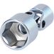 KS Tools 917.2423 1/4" Dopsleutel, zeskant met kniegewricht, 8mm