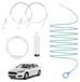 Nettoyeur de drain brosse de drain flexible - Brosse de toit ouvrant - 300 cm - Set avec pulvérisateur et tuyau - Pour voiture