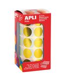 APLI Kids 12047 - Rolronde elastiekjes Ø 20 mm geel metallic