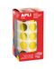 APLI Kids 12047 - Rolronde elastiekjes Ø 20 mm geel metallic