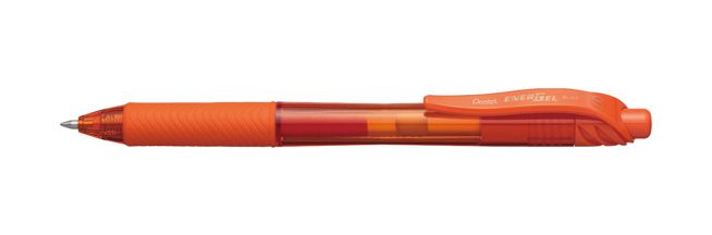 Pentel EnerGel X Intrekbare pen met clip Oranje 0,7 mm
