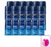 NIVEA MEN 12 x Vaporisateur Fresh Active - 150 ml