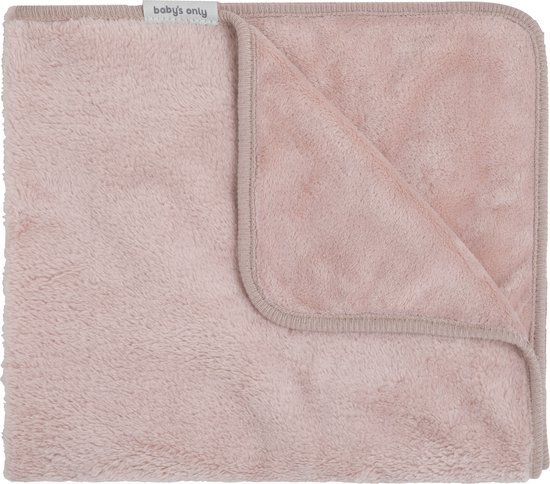 Baby&#39;s Only Wiegdeken gemaakt van teddystof - Baby deken Cozy - Dekentje voor meisjes - 2.0 TOG - 70x95 cm - Oud roze - Superzacht en comfortabel