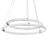 OSRAM Decor Aura, suspension luminaire à 2 lampes en polycarbonate courbé avec LED et design filament, 21W, 2400 lm, 3000 K, 830 blanc chaud, dimmable par clic, gris foncé, plastique (PC), 498 mm, IP20