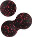 Blackball Massagebal, Duo-bal, Klein, Pinda-vormig, Fasciabal, Spierroller voor de rug, Acupressuur, Plantarfasciitis, Reflexologie (Rood)