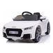 Audi TT RS électrique pour enfants, voiture pour enfants, 2x6V4AH, MP3, indicateur de puissance, blanc