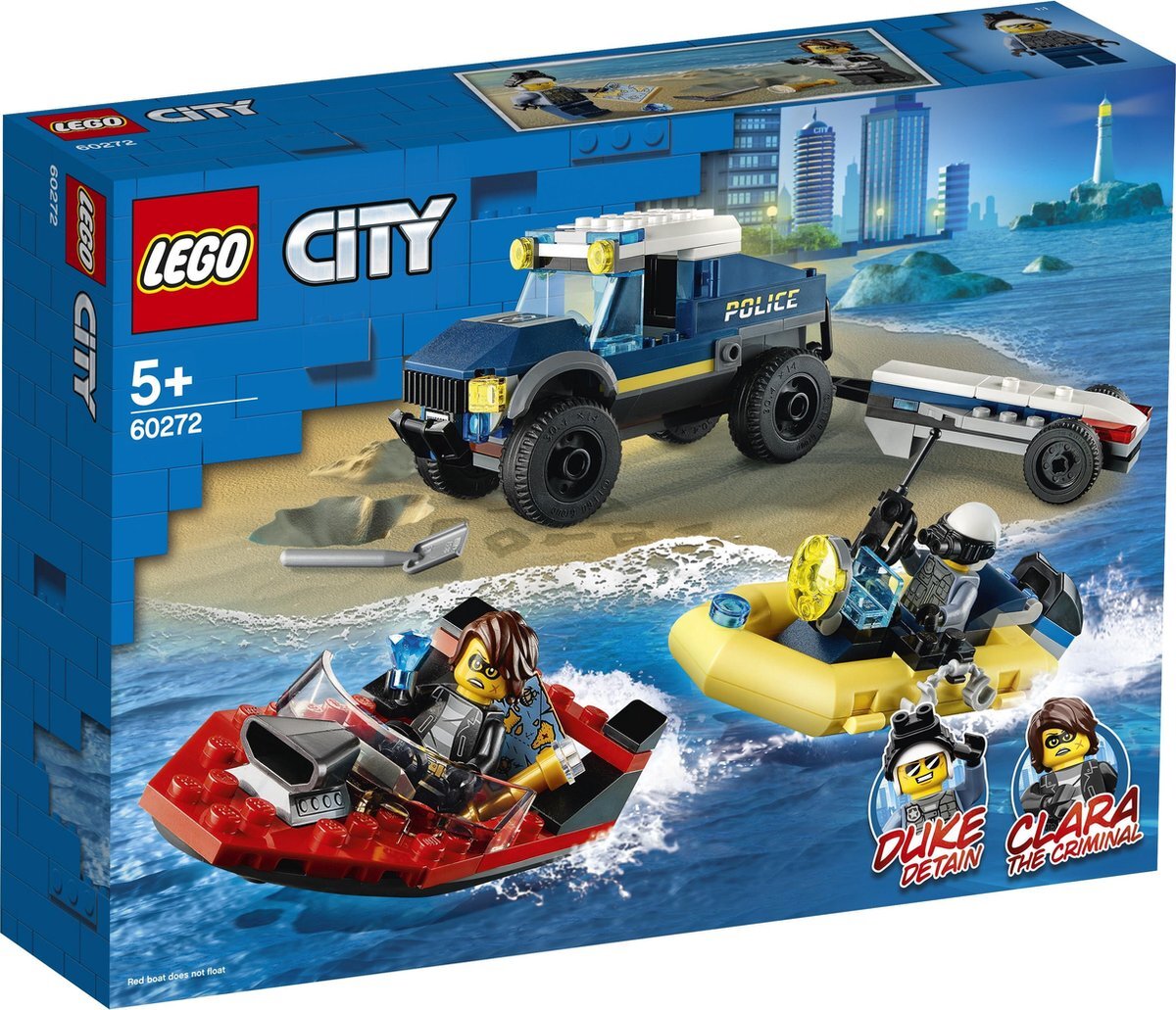 lego City Elite Politieboot Transport - 60272