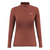 Salewa Zebru Med Warm Amr W 1/2z Tee. dames T-Shirt