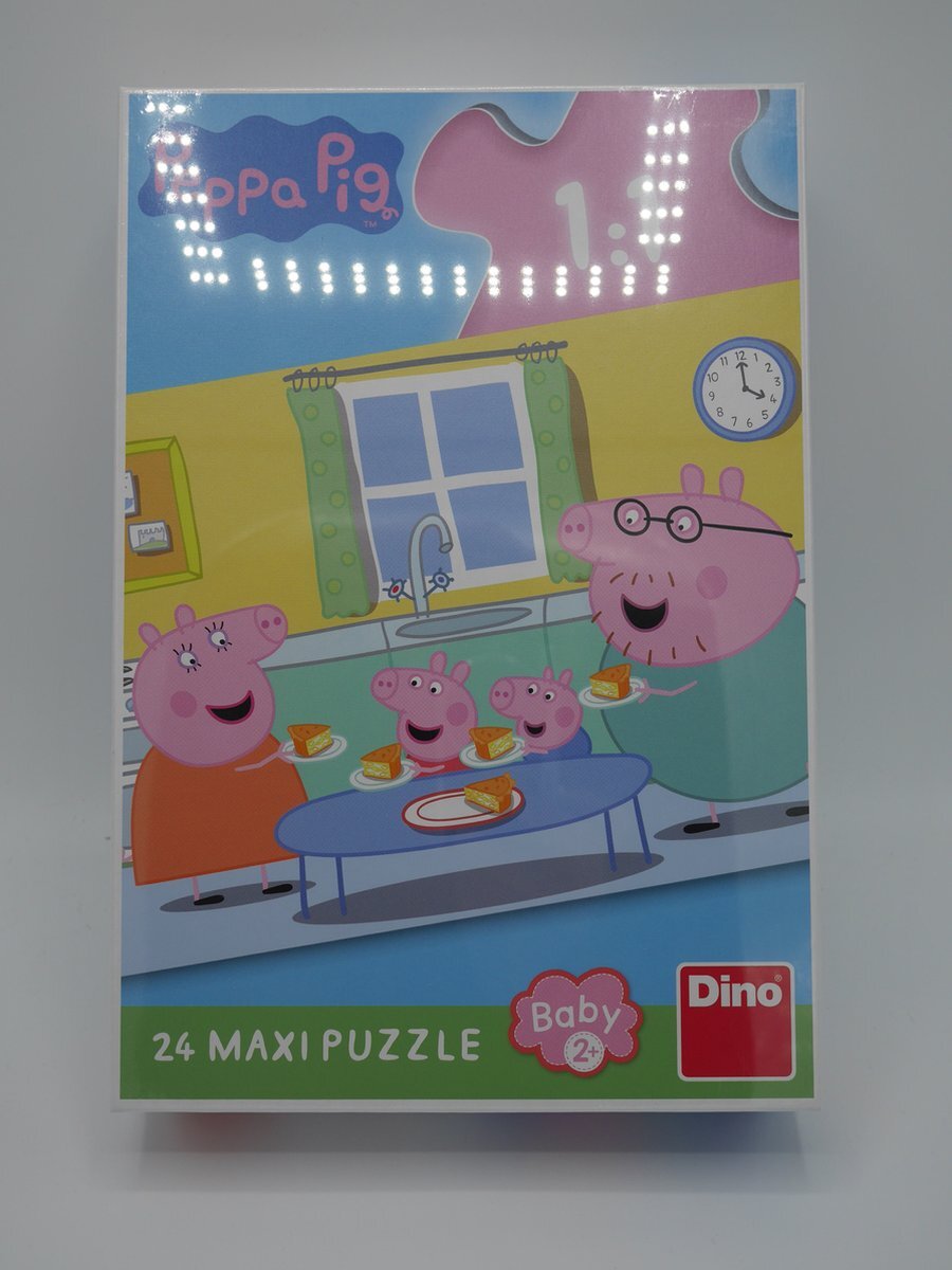 Dino Toys Peppa Pig kinder puzzel met 24 maxi puzzel stukjes.