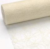 Sizoweb® Vlies tafelloper, 25 m x 20 cm, champagne-crème