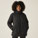 Regatta Gevulde Jas Hiking Dames Waterafstotend Windbestendig Zwart Polyester