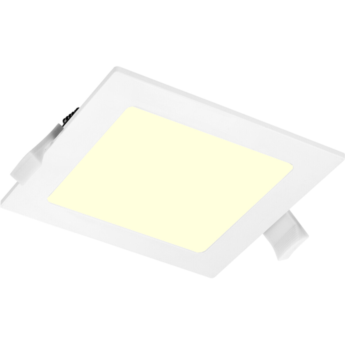 BES LED LED Downlight Slim Pro - Aigi Suno - Inbouw Vierkant 9W - Warm Wit 3000K - Mat Wit - Kunststof