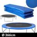 Monzana Trampoline Beschermrand - Doorsnede PVC UV Bestendig 366cm Blauw Tuin