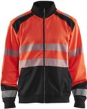 Blåkläder Sweatshirt hele rits High Vis 3558-2528