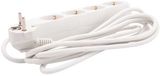 Benson Tafelcontactdoos - 4 voudig - Randaarde - 3 meter - Wit