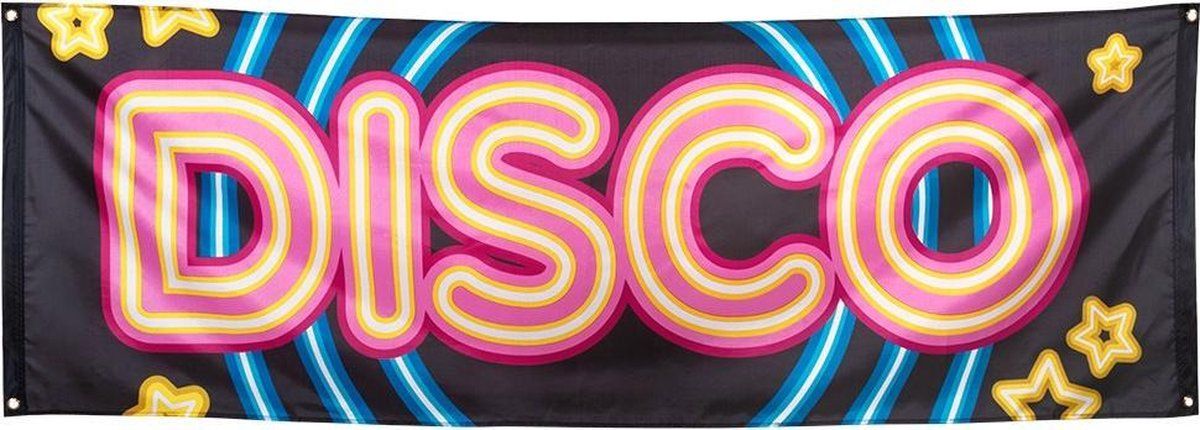 Boland 00753 - Disco Banner - 74 x 220 cm - Polyester - Disco Fever - Jaren 70