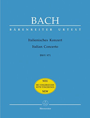 Bärenreiter-Verlag Johann Sebastian Bach - Italian Concerto BWV 971 With Fingering - piano - 9990051699289