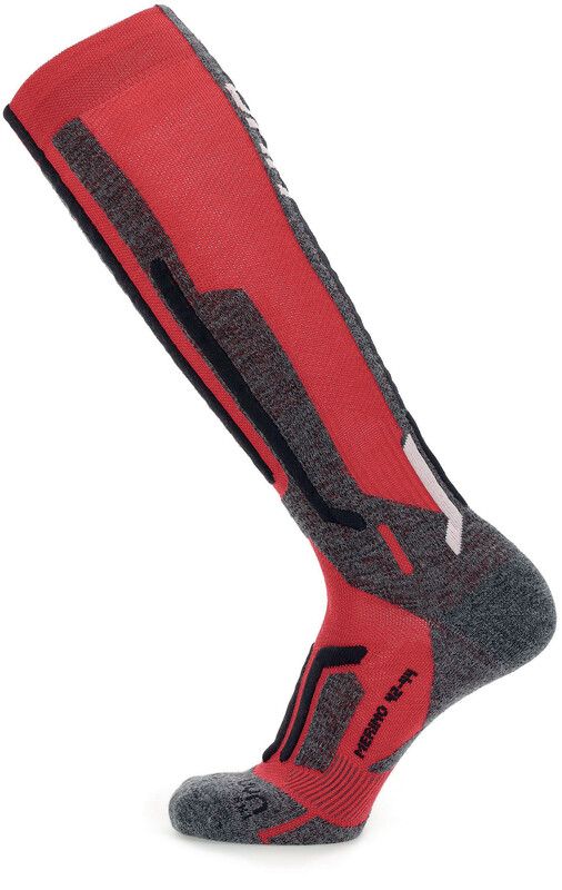 UYN Ski Merino Sokken Heren - Grijs/Zwart - EU 35-38 - 2022