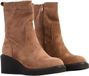 Super Mode Taupe Enkellaarzen met Sleehak voor Dames - Maat 36