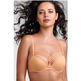 Marlies Dekkers Dame De Paris Apricot And Gold Push Up Bra