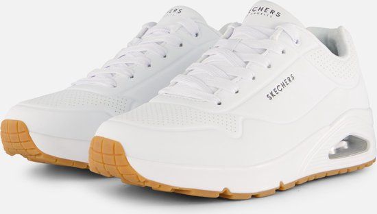 Skechers Uno - Stand On Air Heren Sneakers - Wit - Maat 41