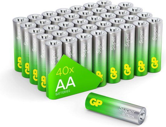 GP Super Alkaline AA Batteries - 40 Pack
