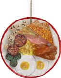 HD Collection Ornament Engels Ontbijt Polyresin Multi 8.9cm