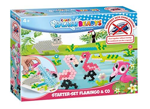 Craze Splash BEADYS Flamingo & Co. Waterparels strijkkralen zonder strijken Starter kinderen knutselset diermotieven 20579