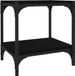 vidaXL Tv-meubel 40x33x41 cm bewerkt hout en staal zwart