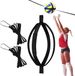 Ronte - Appareil d'entraînement de volley-ball avec cordon de serrage et sangle élastique réglable - Noir