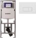 Geberit Inbouwreservoir UP320 avec plaque de commande QeramiQ metal