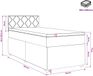 vidaXL Boxspringbed met matras Donkergroen 100 x 200 cm Fluweel